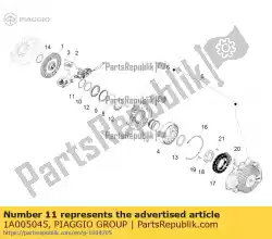 Qui puoi ordinare anello a scatto da Piaggio Group , con numero parte 1A005045: