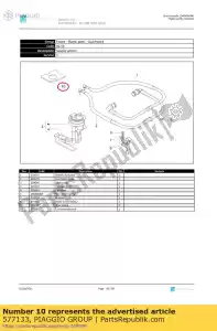 Piaggio Group 577133 brandstofopvangtank - Onderkant