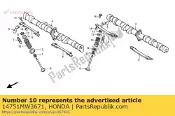 veer, klep van Honda, met onderdeel nummer 14751MW3671, bestel je hier online: