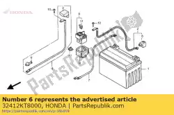 Qui puoi ordinare coprire un terminale della batteria da Honda , con numero parte 32412KT8000: