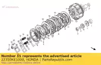 22350KE1000, Honda, geen beschrijving beschikbaar op dit moment honda f (e) mtx rr (p) rw (d) england 125 150 200 1983 1984 1985 1993, Nieuw