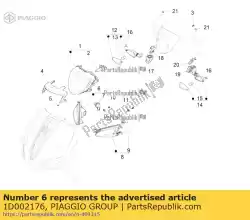 Aquí puede pedir indicador de giro delantero derecho de Piaggio Group , con el número de pieza 1D002176: