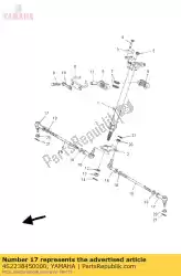 Ici, vous pouvez commander le joint, universel 2 auprès de Yamaha , avec le numéro de pièce 4S2238450000: