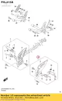 4350223K00, Suzuki, assy de repose-pieds, avant, l suzuki gsxr150rfx gsxr150rf gsxs125mlx gsxs125ml gsxr125xa gsxs125xa gsxr125a 150 125 , Nouveau