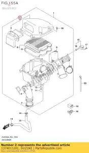 suzuki 1374011J01 cap,air cleaner - Bottom side