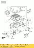 11013S012, Kawasaki, filtro de ar kawasaki klv 1000 2004 2005, Novo