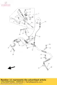 yamaha 1FK2589F0000 perno, palanca - Lado inferior