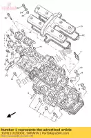 3GM111020000, Yamaha, testata cilindro yamaha fzr xv virago 1000 535, Nuovo