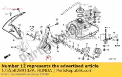 Tutaj możesz zamówić ustaw ilust * typ1 * od Honda , z numerem części 17555K28910ZA: