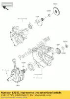 130310775, Kawasaki, wa?u korbowego-comp bx250aef kawasaki ninja z 250 2015 2016, Nowy