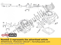 Aprilia AP0845020, Arruela de pressão b6, OEM: Aprilia AP0845020