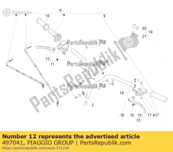 Aprilia 497041, Bremshebel vorne, OEM: Aprilia 497041