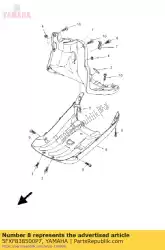 Ici, vous pouvez commander le couvrir lnmr inférieur auprès de Yamaha , avec le numéro de pièce 5FXF838500P7: