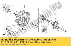 Here you can order the collar, r. Rr. Wheel side from Honda, with part number 42313KPC640: