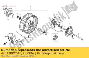 honda 42313KPC640 collar, r. rr. wheel side - Bottom side