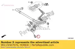 Here you can order the bolt, flange, 8x20 from Honda, with part number 90115HA7670: