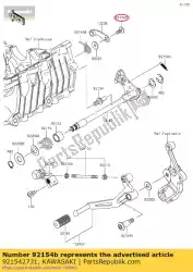 Qui puoi ordinare 01 bullone, presa, 6x14 da Kawasaki , con numero parte 921542731: