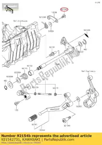 kawasaki 921542731 01 bullone, presa, 6x14 - Il fondo