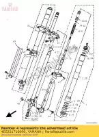 4ES231710000, Yamaha, pistón, horquilla delantera yamaha yz yzlc lw yzlw sw 80, Nuevo