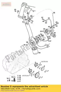 ktm 58038007100 pompe à huile mikuni g-73 lc4 - La partie au fond