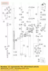 Here you can order the outer tube l=577 d=54/60 sm 03 from KTM, with part number 48600268: