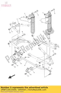 yamaha 2MBF220U2000 rr. amortecedor - Lado inferior