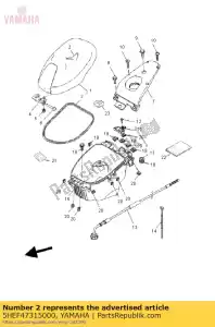 yamaha 5HEF47315000 assento de capa - Lado inferior