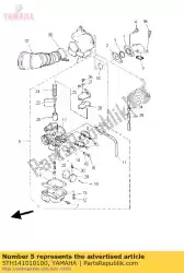 Here you can order the carburetor assy 1 from Yamaha, with part number 5TH141010100: