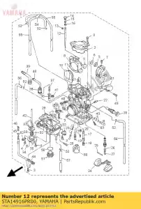 yamaha 5TA14916PR00 naald- - Onderkant