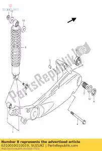 suzuki 6210010G10019 zespó? absorbera, r - Dół