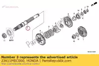 23611MEC000, Honda, shaft, final gear honda gl goldwing  bagger f6 b gold wing deluxe abs 8a a gl1800a gl1800 airbag gl1800b 1800 , New