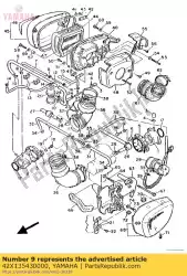 Here you can order the hose, air from Yamaha, with part number 42X135430000: