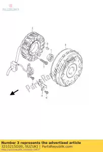 suzuki 3210215G00 rotor assy,magn - Bottom side