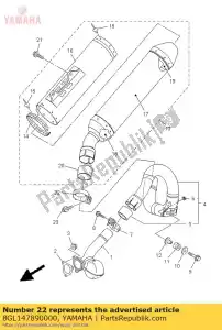 yamaha 8GL147890000 opaska, t?umik - Dół