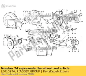 Piaggio Group L3010234 jaula pie biela - Lado inferior