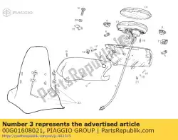 Aquí puede pedir conducto de cable. Km. Contador de Piaggio Group , con el número de pieza 00G01608021: