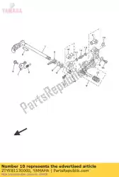 Qui puoi ordinare copertura, pedale del cambio da Yamaha , con numero parte 2TYE81130000: