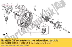 Ici, vous pouvez commander le rondelle, rr. Bras oscillant auprès de Honda , avec le numéro de pièce 90559MERD00: