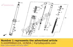 Here you can order the no description available at the moment from Honda, with part number 51400MR8601ZA: