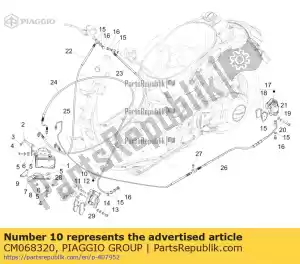 Piaggio Group CM068320 étrier de frein avant - La partie au fond