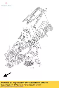 suzuki 0931910070 buisson - La partie au fond