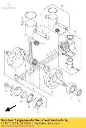 Here you can order the connrod from Suzuki, with part number 1216136F21: