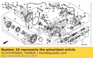 Honda 41531HP0A00 engrenagem, fr. anel (42t) - Lado inferior