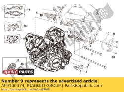 Aprilia AP9100374, Tandwiel deksel, OEM: Aprilia AP9100374