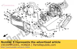 Aqui você pode pedir o conjunto do motor, ventilador em Honda , com o número da peça 19030MFGD01: