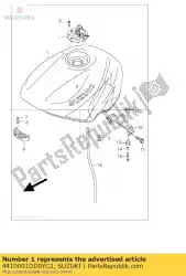 Here you can order the tank assy,fuel from Suzuki, with part number 4410001DD0YC2: