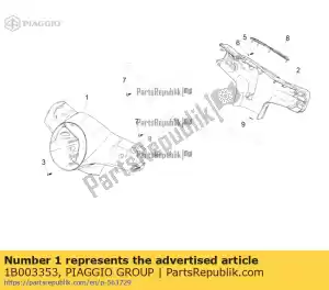 Piaggio Group 1B003353 vorderdekking - Onderkant