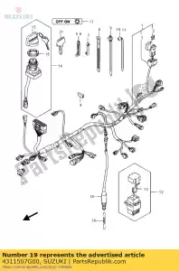 suzuki 4311507G00 veer, stop lam - Onderkant