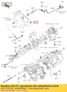 kawasaki 921710339 01 zacisk - Dół