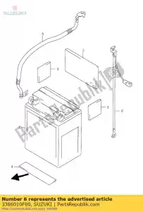 suzuki 3386010F00 fio, bateria mi - Lado inferior